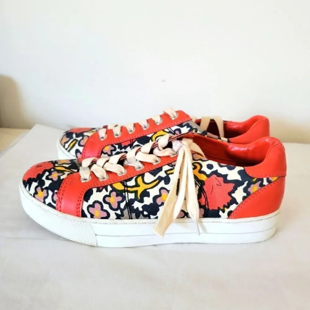Coach paddy floral print sneakers 6.5B